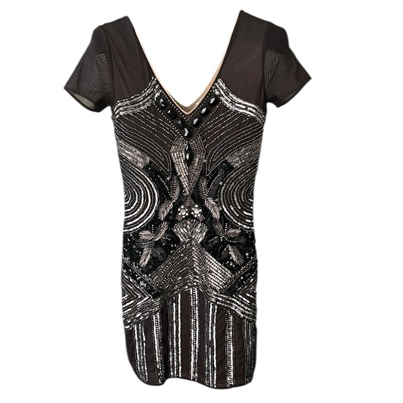 Spy Zone Exchange bodycon Sequined Dress - Picture 1 of 16